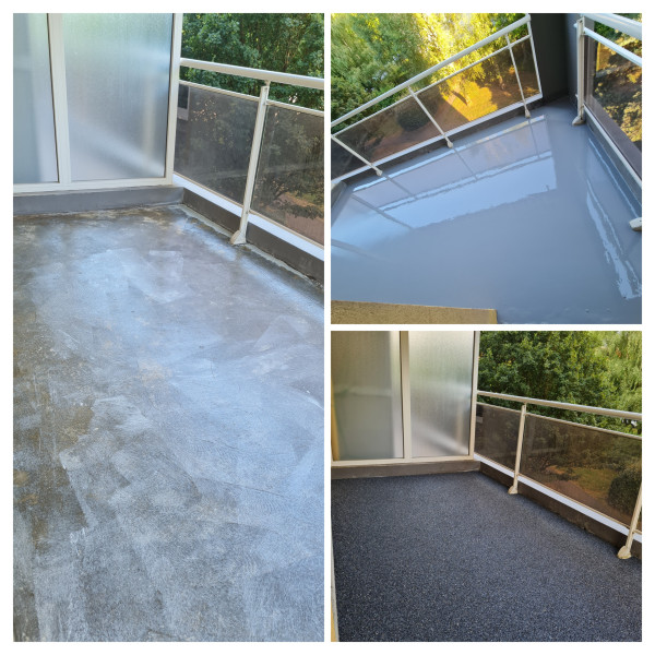 Résine d'étanchéité décorative