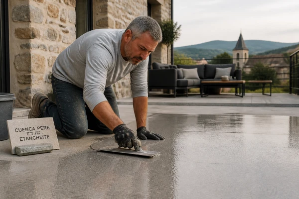 Résine étanchéité décorative Crémieu