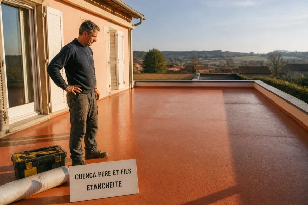Revêtement étanche terrasse accessible rénovation Voiron