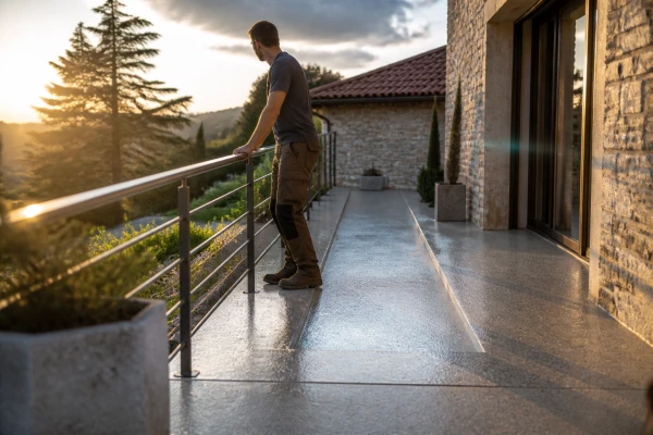 Revêtement terrasse accessible Crémieu